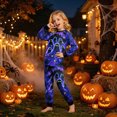 thumbnail image 2 of KPOPLK Girls Pajamas - 2 Piece Long Sleeve Halloween Pajamas and Pants Set 2-8 Years Kids Outfit Set,Size 5-6 Years, 2 of 9