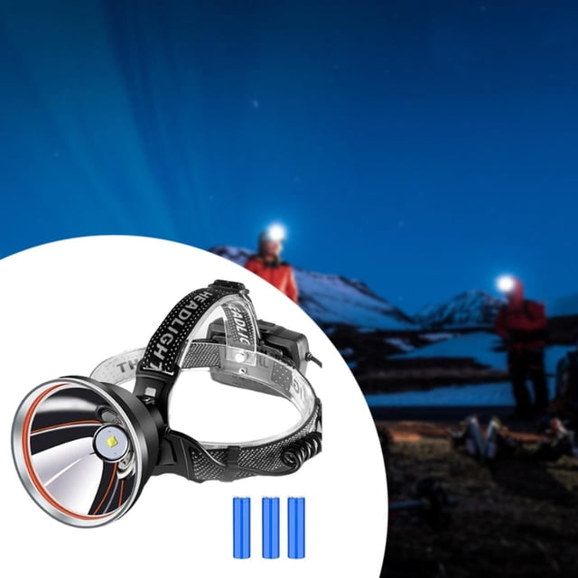 Linterna Frontal LED perfecl Recargable Impermeable para Manos Escalar Correr de Noche Caminar Corte de Energía amarillo