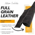 thumbnail image 4 of ArtisanCowhides Genuine Crazy Horse Precut Full Grain Leather Sheets - Chocolate Brown 9"x11", 4 of 7