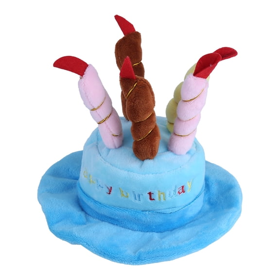 Dog Birthday Hat, Candles Design Birthday Hats Accessory for Dogs Small Animals