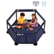 thumbnail image 1 of Corrales Para Bebés corralitos Plegable De Juegos Bebés Y Niños Corralito Hexagonal Transportable Corral De Seguridad Modelo Azul Marino, 1 of 4