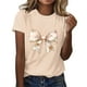 thumbnail image 2 of Blusas de Manga Corta para las Mujeres Divertida Impresión Cuello Redondo Camiseta Vintage, Blusas de Primavera para las Mujeres, 2 of 4