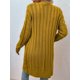 thumbnail image 4 of Suéter Cárdigan de Larga para Mujer, Otoño e Invierno, Tejido de Punto , con Botones Delanteros, Abrigo Amarillo S, 4 of 7