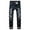 Black, variant on VEKDONE 2025 Men's Slim Fit Stretch Jeans Ripped Skinny Jeans for Men, Distressed Straight Leg Fashion Flex Waist Pants B Navy,Medium
