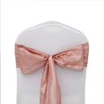thumbnail image 3 of BalsaCircle 5 Dusty Rose Accordion Crinkle Taffeta Chair Sashes Wedding Decorations, 3 of 8