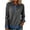 Gray-shirts, variant on Inverlee Womens Waffle Long Sleeve Jean Tops Trendy Denim Patchwork Henley Shirts Dressy Casual Loose Fit Blouse