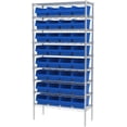 thumbnail image 3 of Akro-Mils 30080 Plastic Nesting ShelfMax Storage Bin Box, (12-Inch x 8-Inch x 6-Inch), Blue, 8-Pack, 3 of 6