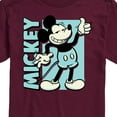 thumbnail image 3 of Mickey & Friends - Mickey Light Blue Vintage - Men's Short Sleeve Graphic T-Shirt, 3 of 5