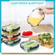 thumbnail image 4 of Envases de vidrio para preparación de comidas Skroam, paquete de 10, 650 ml con tapas, 4 of 7