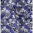 thumbnail image 1 of Soimoi Blue Moss Georgette Fabric Leopard Animal Skin Print Sewing Fabric Yard 42 Inch Wide, 1 of 6