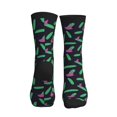 thumbnail image 3 of Crew Socks for Women Men Athletic - Colorful Paint brushstrokes Soft Comfort Breathable Mid-Calf Sole Running Socks Womens Men, 3 of 7