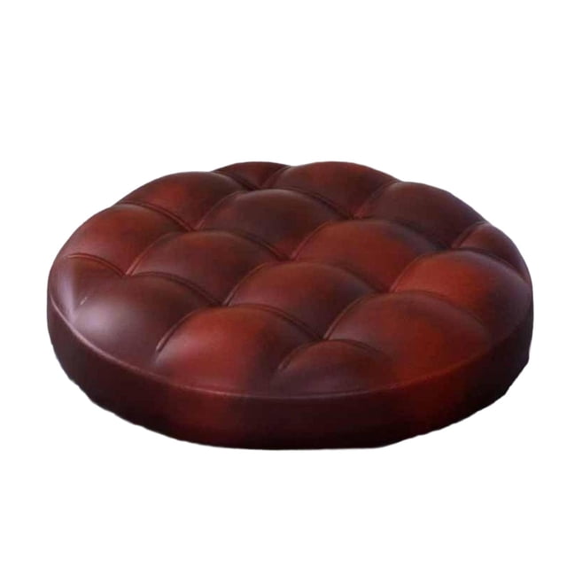 Cojín para taburete de bar, accesorio para taburete de bar, cómodo cojín acolchado para silla giratoria, repuesto para barbería, tienda, hogar. Marrón Rojo