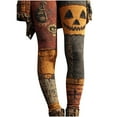 thumbnail image 2 of Ounisa Women's Halloween Graphic Yoga Leggings, Breathable Stretchy Tights with Lifting Effect for Gym Running Lounge Wear, 2 of 3
