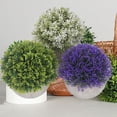 thumbnail image 4 of Artificial Potted Plant, Durable Round Base Portable Simulated Plants  For Desk, 4 of 8