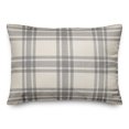 thumbnail image 2 of Creative Products Faded Gray Plaid 14x20 Spun Poly Pillow, 2 of 3