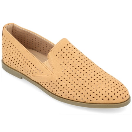 

Journee Collection Womens Lucie Wide Width Tru Comfort Foam Slip On Almond Toe Loafer Flats