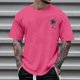 thumbnail image 1 of Tops para hombre, blusas y camisas de cuello redondo y manga corta para hombre, blusas casuales de cuello redondo con estampado de moda para hombre, blusas de cuello redondo y manga corta para hombre., 1 of 4