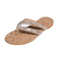 thumbnail image 6 of Samickarr Summer Slippers For Women Indoor And Outdoor Wide Summer Flat Bottom Shoes Rhinestone Flip-flops Women Flip Flops Casual Slippers, 6 of 9