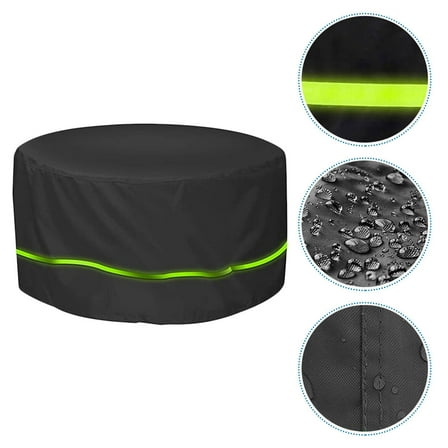 GOOHOCHY  Waterproof Table Cover Patio Furniture Covers Protectors Tarp Outdoor Black