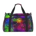 thumbnail image 1 of Fotbe Bright Universe Bolsa de Viaje con Estampado, Bolsa de Fin de Semana para Mujer con Compartimento para Zapatos, Bolsa de Gimnasio con Bolsillo Húmedo, 1 of 7