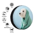 thumbnail image 4 of Fotbe Dog Wrapped in Towel Funda de Llanta de Repuesto con Estampado, Engrosada, Ajuste Universal para Jeep, Remolque, RV, SUV, Camión-16 inch, 4 of 6