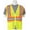 Hi Viz Lime, variant on S383P Mesh ANSI Class 2 Zippered Vest with Contrasting Trim in Hi-Viz Orange, MD