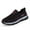 Black, variant on Womens Casual Slip On Walking Shoes Comfortable Work Sneaker