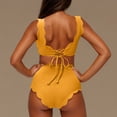 thumbnail image 4 of Kmdttou Wimsuit Coverup for Women Fashion Bikini Set Swimsuit Two Piece Solid Color Swimwear Up to 65% off!, 4 of 7
