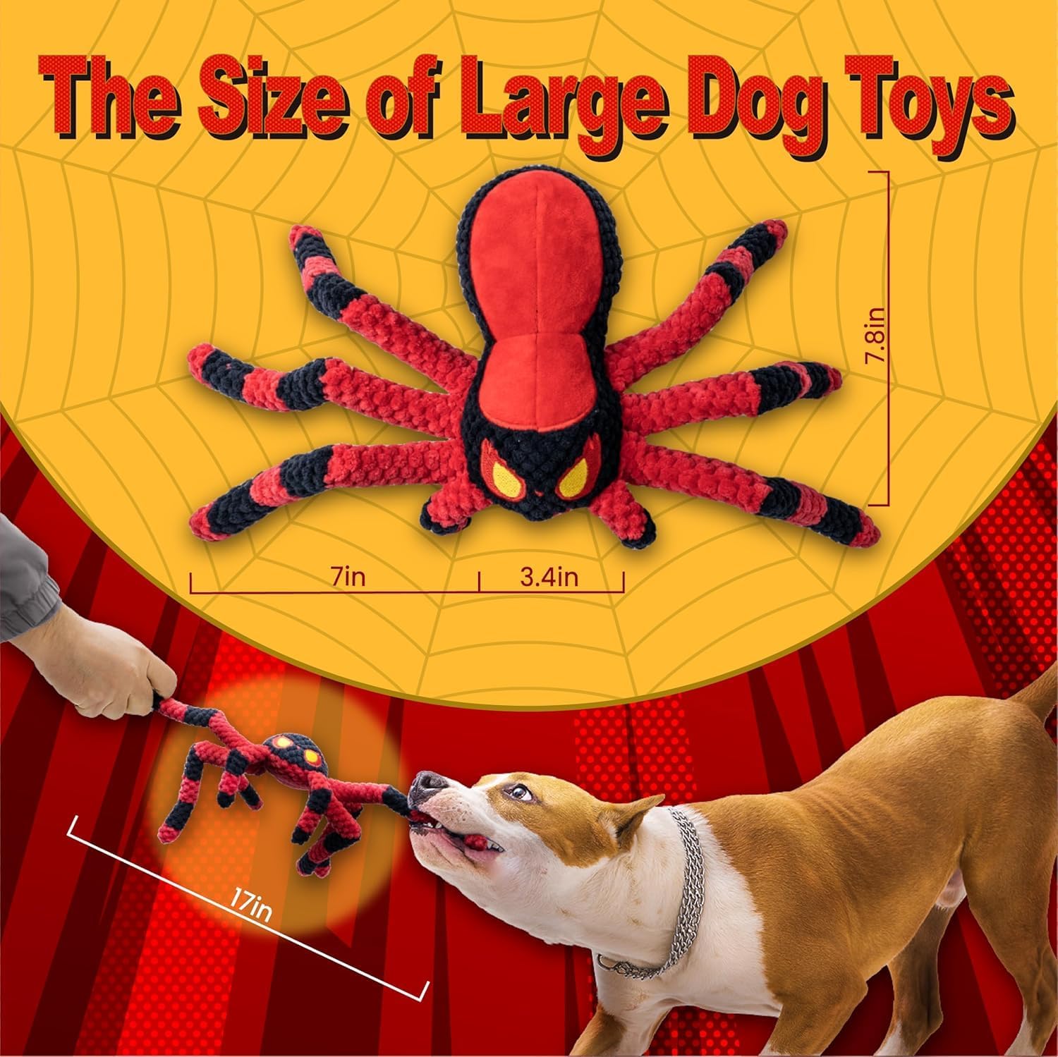 Legend Sandy Angry Spider Tug of War Dog Toy photo 8