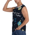 thumbnail image 3 of Goofa Space Printed Men's Sleeveless T-Shirt - Athletic Gym Workout Tank Top for Men - Moisture-Wicking, UPF 30+ Quick-Dry Muscle Tee-X-Large, 3 of 8
