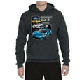 thumbnail image 2 of Ford GT American Horse Power Mustang | Mens Cars and Trucks Hooded Sweatshirt Graphic Hoodie, Heather Black, 2XL, 2 of 4