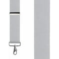 thumbnail image 2 of Suspender Store 2 Inch Wide Trigger Snap Suspenders - LIGHT GREY 42" for 5'0" to 5'9" tall, 2 of 4