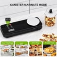 thumbnail image 3 of Food Vacuum Sealer Machine, 90KPA with Kitchen Scale, One-Touch Automatic, Multiple Modes, with 10 Sealer Bags and 1 Roll, Built-in Cutter, Black, 3 of 9