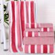 thumbnail image 5 of Juego de 8 Toallas de Terciopelo de Rayas Anchas, Toallitas de Baño Absorbentes, Juego de Toallitas para Adultos, 5 of 7