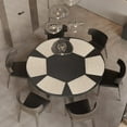 thumbnail image 2 of SHIQI-PVC Placemat, Wedge Place Mats, Washable Vinyl Placemats, for Round Table Set of 4-Linen Yellow, 2 of 4