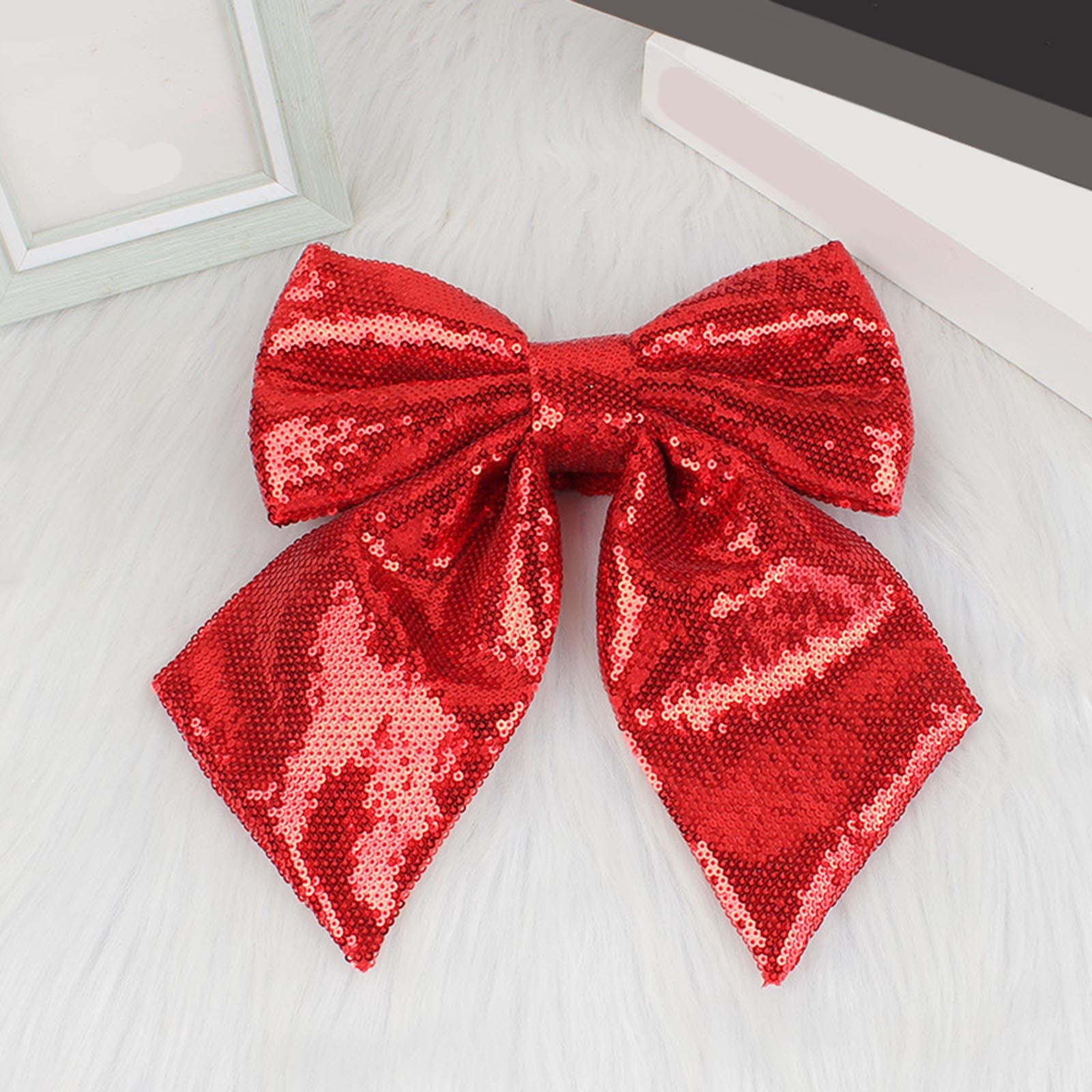Hand tied Bows - Wired Indoor Outdoor Brown Velvet Bow 8 Inch