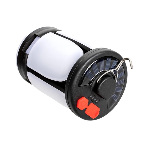 Linterna De Camping Escalada Luces de emergencia LED 1800mAh Lámpara de tienda solar 500lm Linterna plegable para acampar