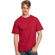 Hanes mens 6.1 oz. Tagless T-Shirt(5250T)-DEEP RED-2XL