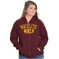 thumbnail image 3 of Mathlete Pi Math Student Teacher Zip Up Hoodie Men's Women's Brisco Brands 4X, 3 of 6