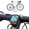 thumbnail image 4 of Ordenador para bicicleta con cable de 11,5x11x3cm, odómetro resistente al agua con pantalla LCD retroiluminada para seguimiento de velocidad y distancia en tiempo real, 4 of 5