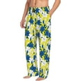 thumbnail image 2 of Daiia Lilies Flowers Men's Sleep Pant with Pockets and Drawstring,Pajama Pants-X-Large, 2 of 9