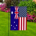 thumbnail image 5 of American Australia Flag Australian Friendship U.S.A Memorial Day Patriotic For Garden Flag, Double-Sided Decorative Outdoor Flag, Polyester Yard Flag 12 x 18 in, 5 of 5