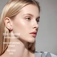 thumbnail image 2 of DESIGNICE Hypoallergenic Titanium Screw-On Flat Back Stud Earrings with Rose Cut Cubic Zirconia – Implant Grade Titanium Earrings for Sensitive Ear Women, 2 of 6