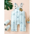 thumbnail image 3 of Bagilaanoe Toddler Baby Girl Boy Summer Jumpsuit Sleeveless Bear Print Romper Pleated Overalls 6M 12M 18M 24M 3T Kids Long Pants Casual Outfits, 3 of 9