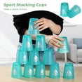 thumbnail image 2 of 48Pcs Sport Stacking Cups, Speed Training Game for Challenge Competition, Plastic Stacking Cups, Classic Family Game for Adults, Red+Blue+Green+Black, 2 of 6