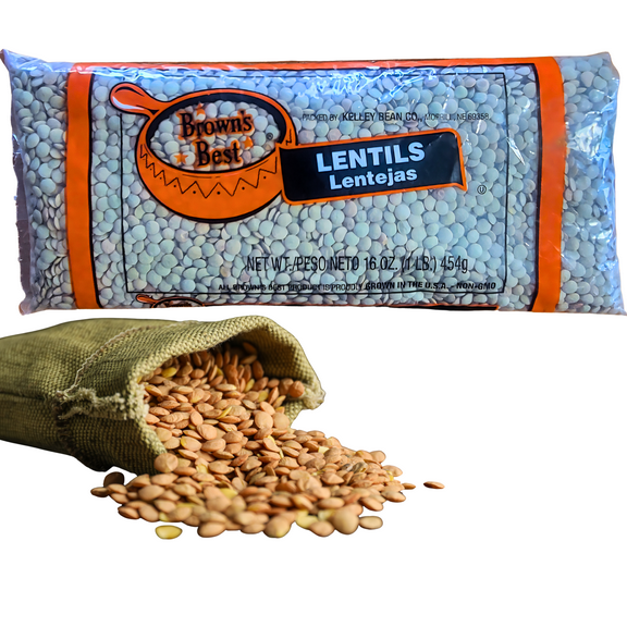 Brown's Best Lentils 24 - 1 LB. Bags