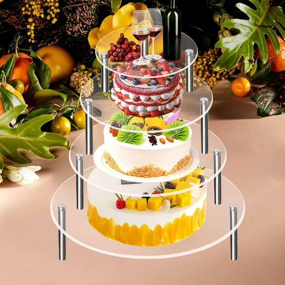 WHAMVOX  2 Pcs Cake Display Holder Birthday Rack Cupcake Stand Muffin