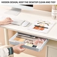 thumbnail image 4 of Under Desk Drawer  Self-Adhesive Pencil Tray Drawer Under Desk Organizer Storage Box Drawer for Workstations  Gaming Tables  Office Organization, 4 of 8