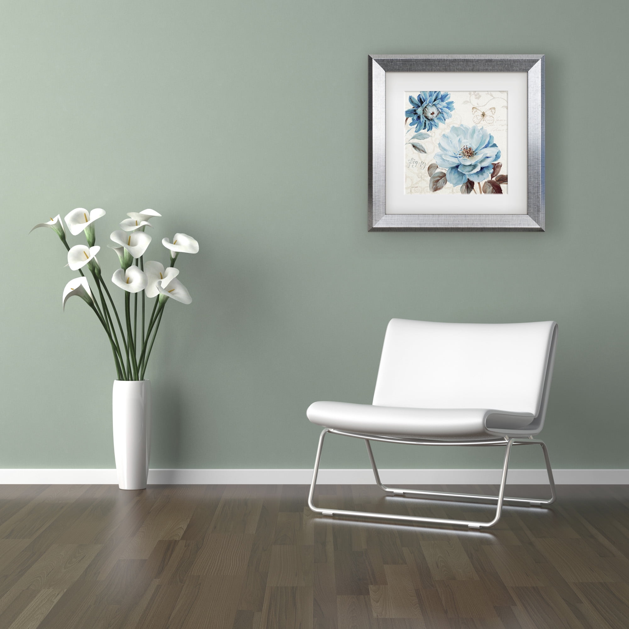 Trademark Fine Art 'A Blue Note III' Matted Framed Art by Lisa Audit