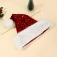 thumbnail image 6 of Christmas Sequin Santa Hat - Glittery Sparkly Santa Hat for Adults - New Year Xmas Festival Party, 6 of 7